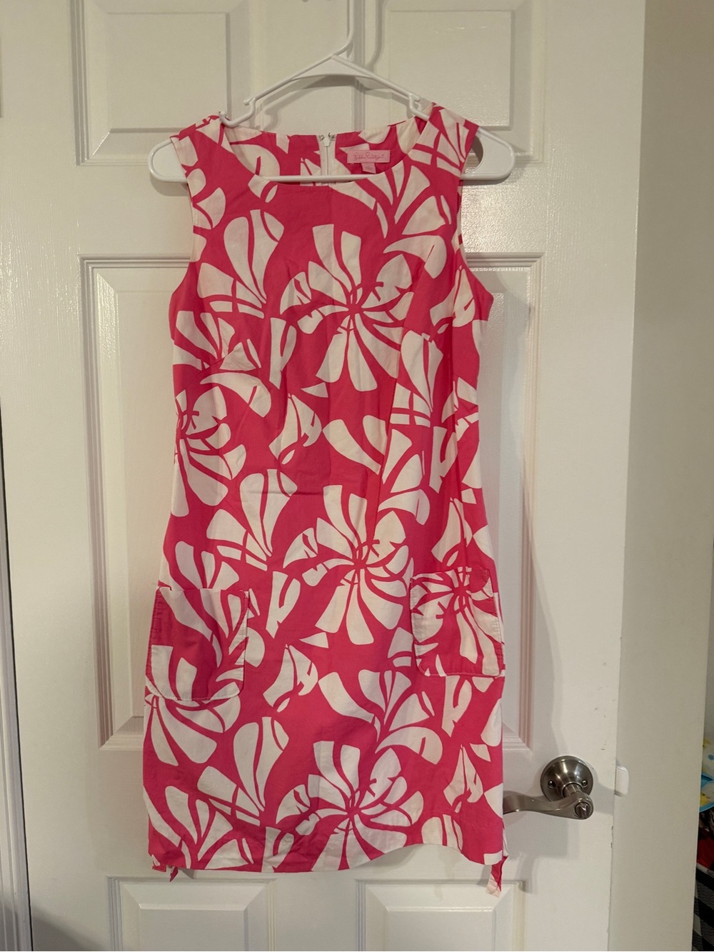 Lilly Pulitzer Pink and White Floral Midi Dress